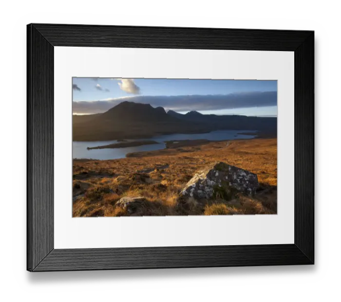 Framed Print : Dawn over Ben Mor Coigach and Loch Lurgainn, Inverpolly, Sutherland, Highlands, Scotland Framed Print : Dawn over Ben Mor Coigach and Loch Lurgainn, Inverpolly, Sutherland, Highlands, Scotland