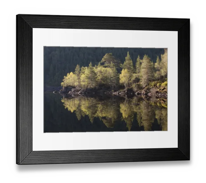 Framed Print : Dawn reflections in Loch Beinn a Mheadhoin, Glen Affric, Wester Ross, Highlands, Scotland Framed Print : Dawn reflections in Loch Beinn a Mheadhoin, Glen Affric, Wester Ross, Highlands, Scotland