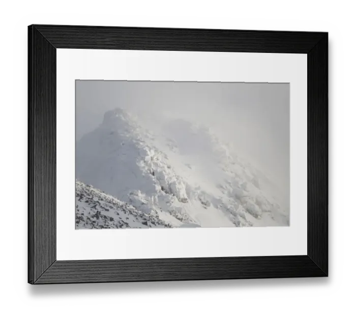 Framed Print : Mist swirling around Coire an Lochain in winter, Cairngorm Mountains, Cairngorms NP Framed Print : Mist swirling around Coire an Lochain in winter, Cairngorm Mountains, Cairngorms NP