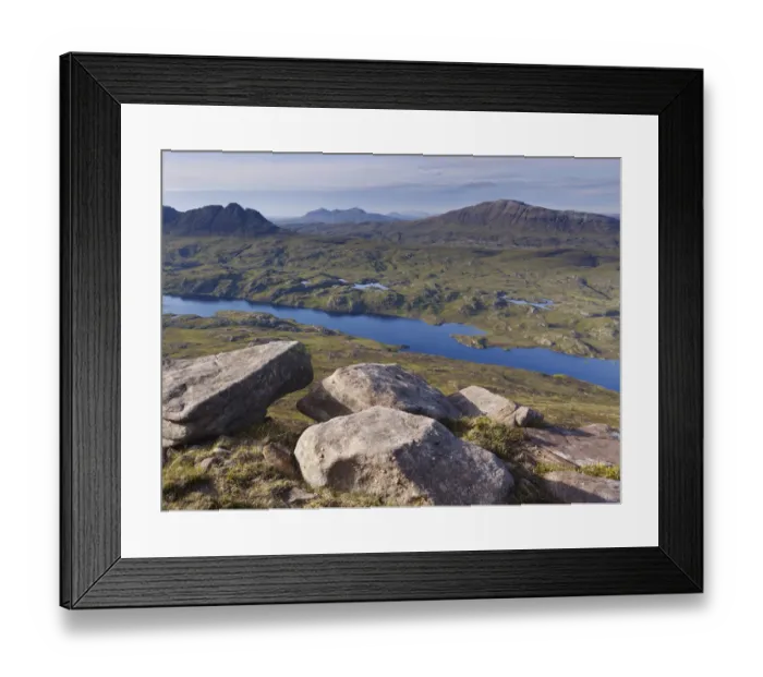 Framed Print : View from Cul Mor towards Suilven, Coigach / Assynt SWT, Sutherland, Highlands, Scotland Framed Print : View from Cul Mor towards Suilven, Coigach / Assynt SWT, Sutherland, Highlands, Scotland