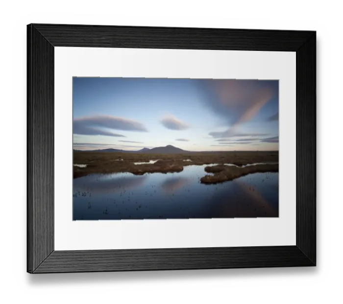 Framed Print : Cloud patterns over peatbog landscape, Flow Country, Forsinard, Caithness, Highland Framed Print : Cloud patterns over peatbog landscape, Flow Country, Forsinard, Caithness, Highland