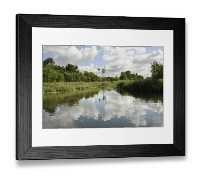 Framed Print : Modern wind pump for pumping water onto Wicken Fen, Cambridgeshire, UK, June 2011 Framed Print : Modern wind pump for pumping water onto Wicken Fen, Cambridgeshire, UK, June 2011