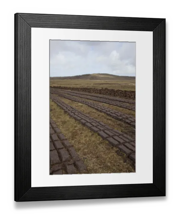 Framed Print : Community peat diggings, North Harris, Western Isles / Outer Hebrides, Scotland, UK Framed Print : Community peat diggings, North Harris, Western Isles / Outer Hebrides, Scotland, UK