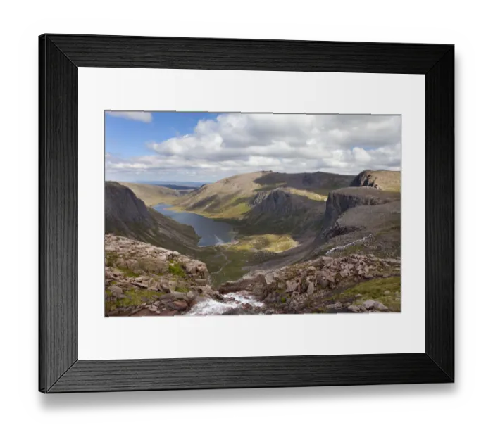 Framed Print : Upland stream flowing into Loch Avon, Glen Avon, Cairngorms National Park, Highlands Framed Print : Upland stream flowing into Loch Avon, Glen Avon, Cairngorms National Park, Highlands