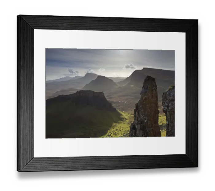 Framed Print : View of cliffs along the Trotternish landslip, Trotternish, Isle of Skye, Inner Hebrides Framed Print : View of cliffs along the Trotternish landslip, Trotternish, Isle of Skye, Inner Hebrides