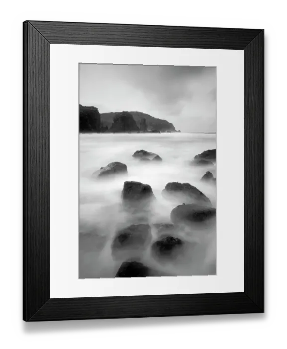 Framed Print : Long exposure of sea, with rocks in foreground, Bagh Dhail Mor, Isle of Lewis, Outer Hebrides, Scotland, UK, October 2011 Framed Print : Long exposure of sea, with rocks in foreground, Bagh Dhail Mor, Isle of Lewis, Outer Hebrides, Scotland, UK, October 2011