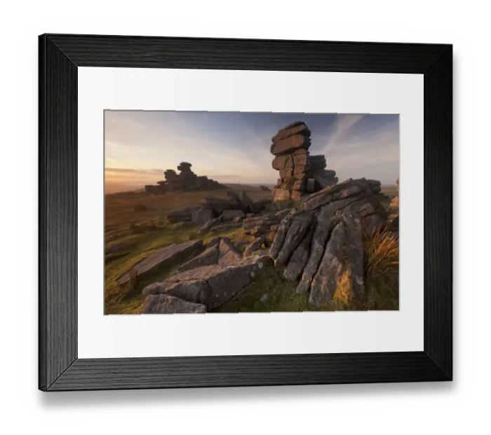 Framed Print : Great Staple Tor in late evening light, Dartmoor National Park, Devon, England, UK Framed Print : Great Staple Tor in late evening light, Dartmoor National Park, Devon, England, UK