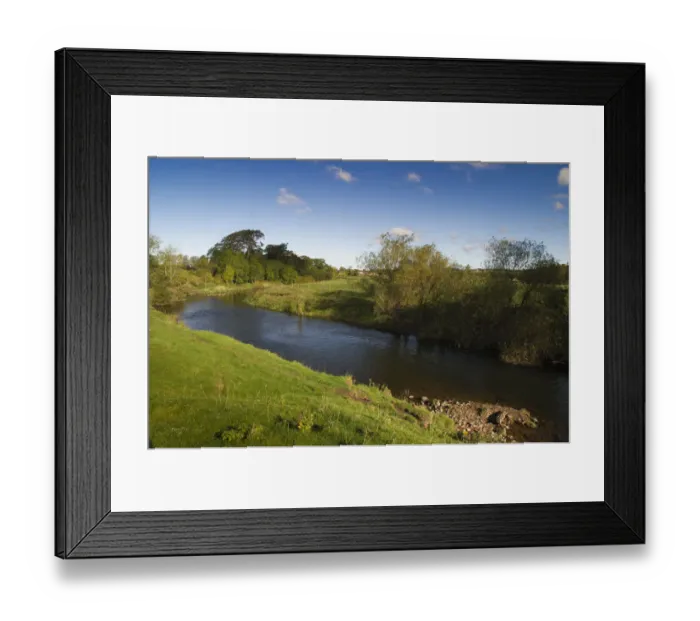 Framed Print : View of the River Till, part of area where The Tweed Foundation are monitoring the population Framed Print : View of the River Till, part of area where The Tweed Foundation are monitoring the population
