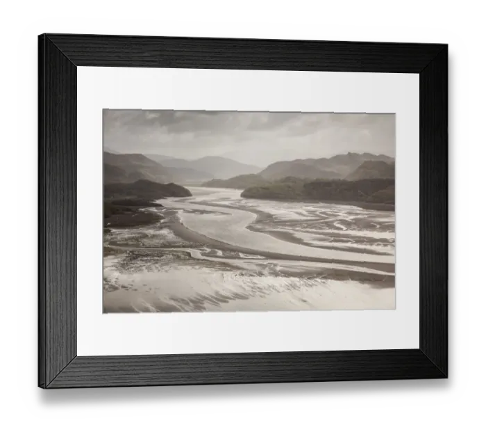 Framed Print : RF- Mawddach Estuary at low tide, Barmouth, Snowdonia National Park, Gwynedd, Wales Framed Print : RF- Mawddach Estuary at low tide, Barmouth, Snowdonia National Park, Gwynedd, Wales