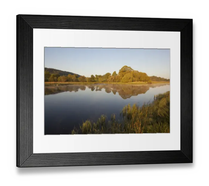 Framed Print : View over the River Spey at sunrise, Cairngorms National Park, Scotland, UK, May Framed Print : View over the River Spey at sunrise, Cairngorms National Park, Scotland, UK, May