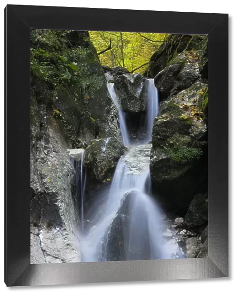 Waterfall, Valea Prapastiilor, Piatra Craiului National Park, Transylvania, Southern