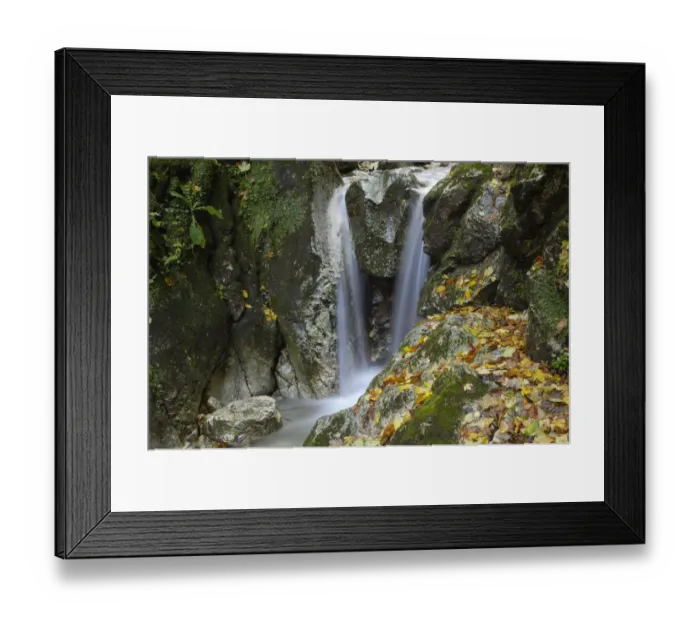 Framed Print : Waterfall, Valea Prapastiilor, Piatra Craiului National Park, Transylvania, Southern