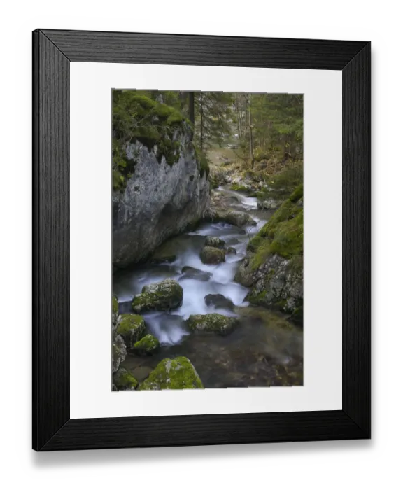 Framed Print : Mountain stream flowing through woodland, Bicaz, Cheile Bicazului-Hasmas National Park Framed Print : Mountain stream flowing through woodland, Bicaz, Cheile Bicazului-Hasmas National Park
