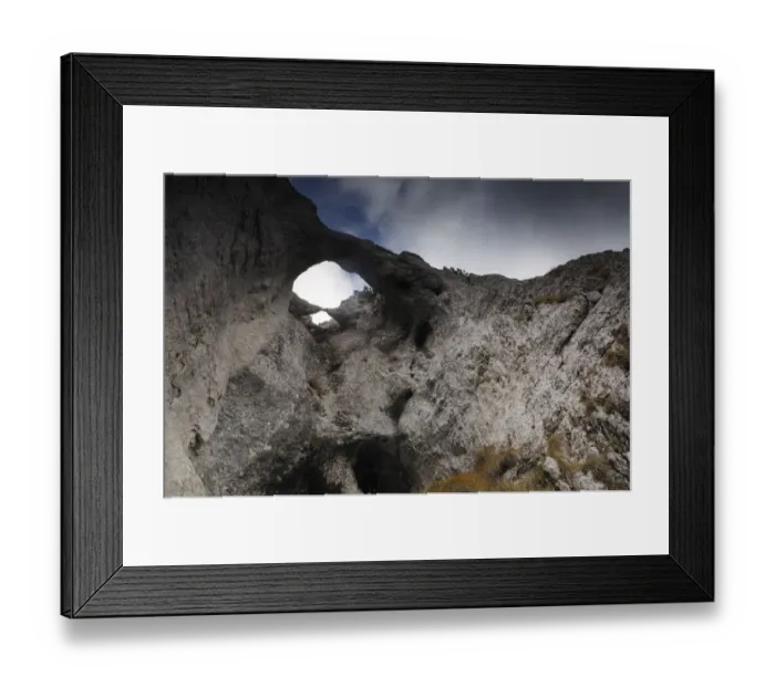 Framed Print : Holes carved by nature in limestone rock, Piatra Craiului National Park, Transylvania Framed Print : Holes carved by nature in limestone rock, Piatra Craiului National Park, Transylvania