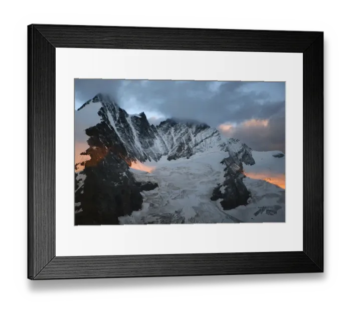 Framed Print : Grossglockner Mountain at dawn, Hohe Tauern National Park, Austria, July 2008 Framed Print : Grossglockner Mountain at dawn, Hohe Tauern National Park, Austria, July 2008