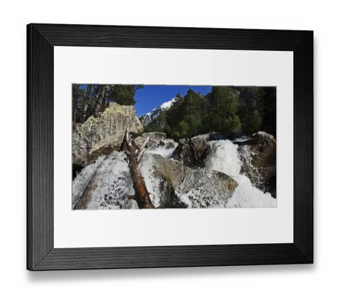 Framed Print : River in Adylsu Valley, side valley to Baksan Valley and Elbrus, Caucasus, Russia Framed Print : River in Adylsu Valley, side valley to Baksan Valley and Elbrus, Caucasus, Russia