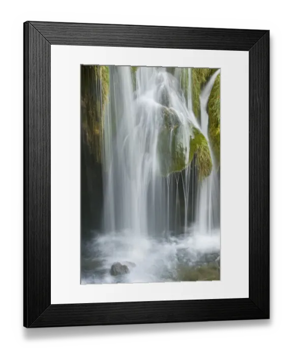 Framed Print : Galovacki Buk waterfalls, Upper Lakes, Plitvice Lakes NP Croatia, October 2008