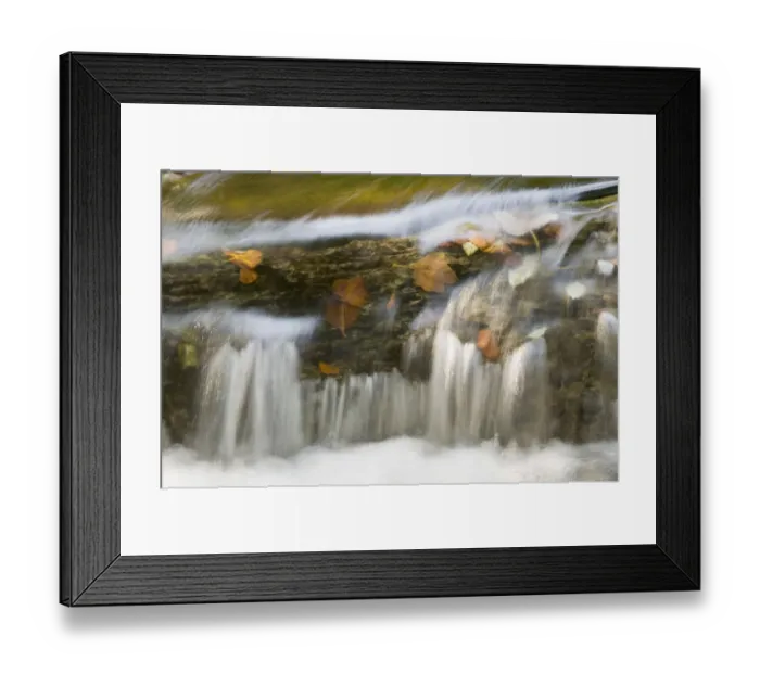 Framed Print : Small cascade on travertine, Galovac barrier, Upper Lakes, Plitvice Lakes NP Croatia