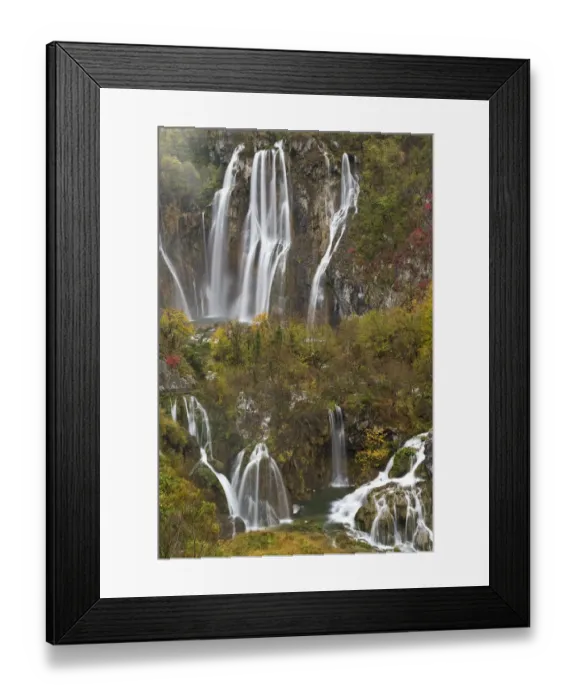 Framed Print : Plitvicka Slap and Sastavci waterfalls, Plitvice Lakes National Park, Croatia, October Framed Print : Plitvicka Slap and Sastavci waterfalls, Plitvice Lakes National Park, Croatia, October