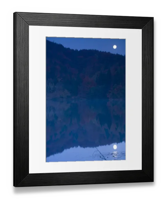Framed Print : Moon shining over Proscansko lake, Upper Lakes, Plitvice Lakes National Park, Croatia Framed Print : Moon shining over Proscansko lake, Upper Lakes, Plitvice Lakes National Park, Croatia