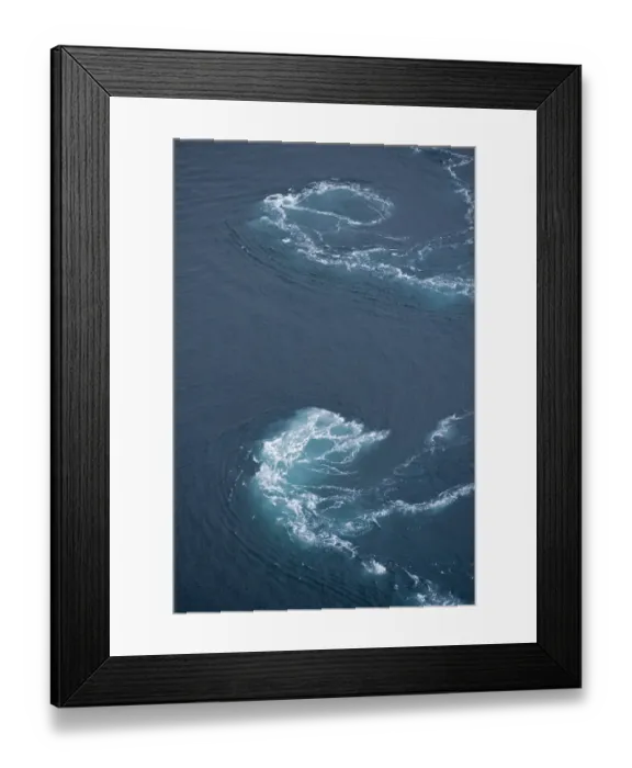 Framed Print : The fastest current  /  Maelstrom in the world, Salstraumen, Bod, Norway, October 2008