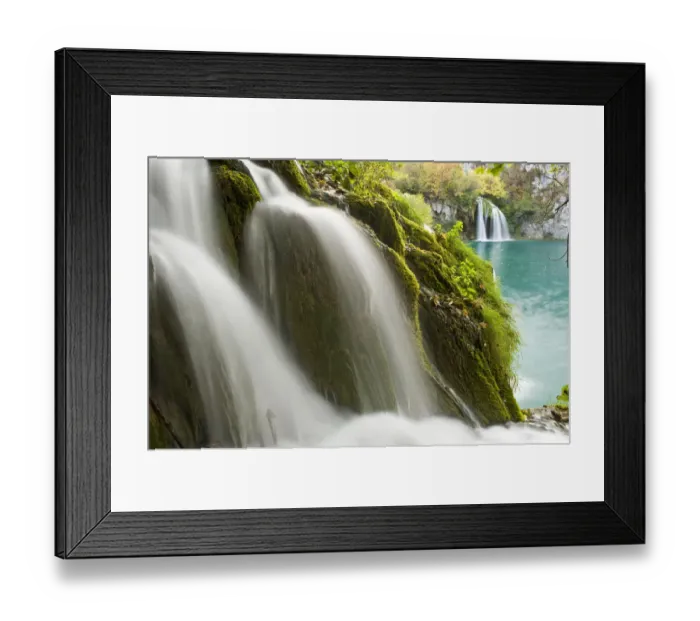 Framed Print : Waterfalls, Milanovac lake, Lower lakes, Plitvice Lakes NP, Croatia, October 2008