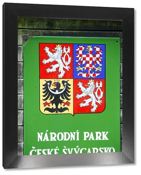 Coat of arms of the Ceske Svycarsko  /  Bohemian Switzerland National Park, Krinice River