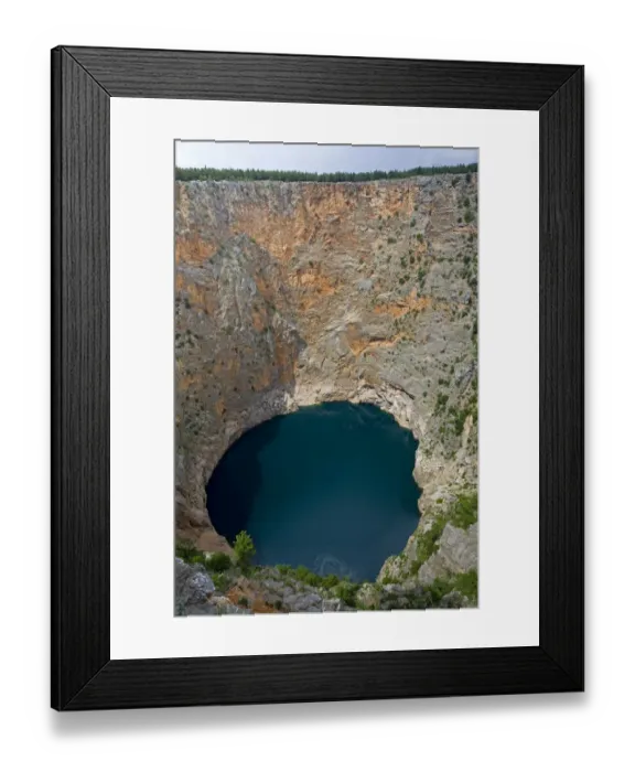 Framed Print : Crveno Jezero (Red Lake) near Imotski, Dinaric Alps, Dalmatia region, Croatia, May 2009 Framed Print : Crveno Jezero (Red Lake) near Imotski, Dinaric Alps, Dalmatia region, Croatia, May 2009