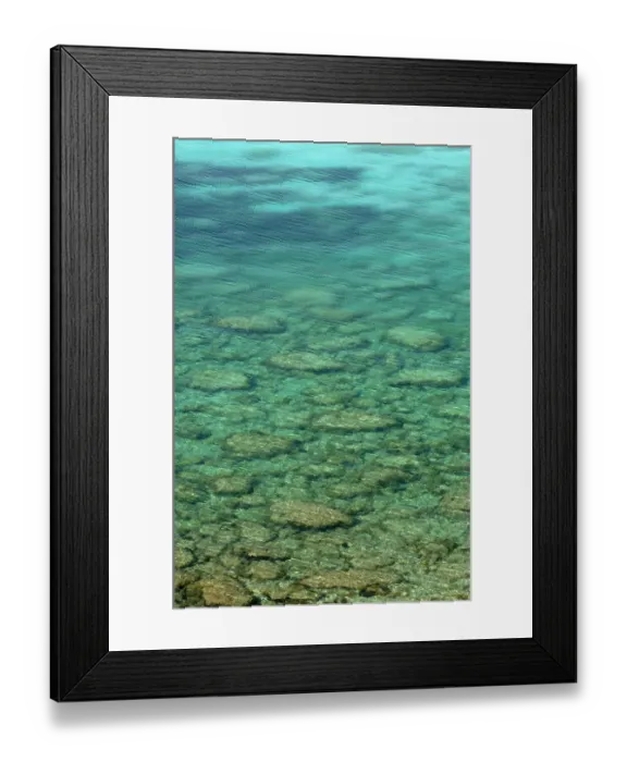 Framed Print : Clear sea water showing stones below the surface, Karpaz Peninsula, North Cyprus Framed Print : Clear sea water showing stones below the surface, Karpaz Peninsula, North Cyprus