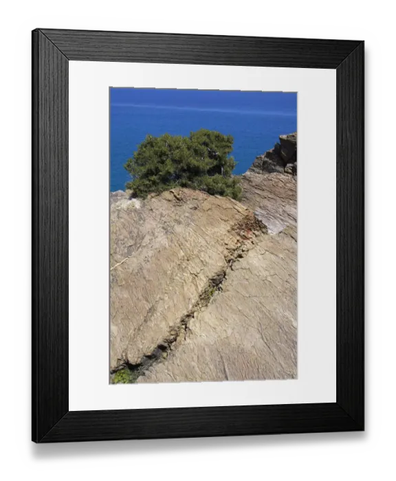 Framed Print : Rocks near the palm beach in Vai, Crete, Greece, April 2009
