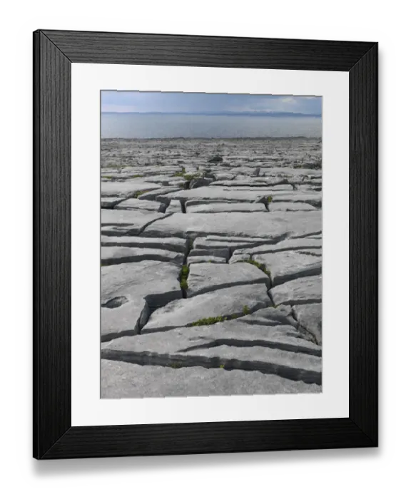 Framed Print : Karst limestone landscape, The Burren, County Clare, Ireland, June 2009 Framed Print : Karst limestone landscape, The Burren, County Clare, Ireland, June 2009