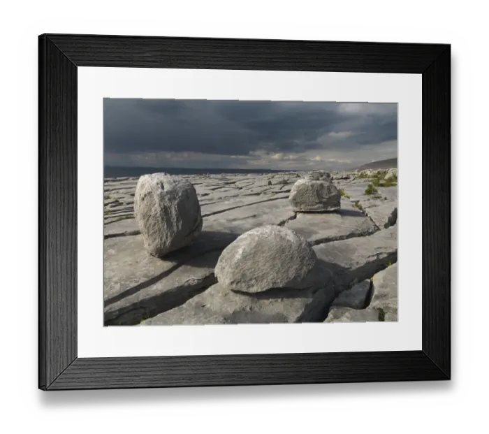 Framed Print : Karst limestone landscape, The Burren, County Clare, Ireland, June 2009 Framed Print : Karst limestone landscape, The Burren, County Clare, Ireland, June 2009