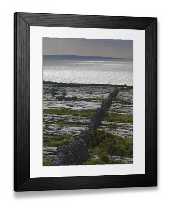 Framed Print : Karst limestone landscape, Ailladie coast, The Burren, County Clare, Ireland, June 2009 Framed Print : Karst limestone landscape, Ailladie coast, The Burren, County Clare, Ireland, June 2009
