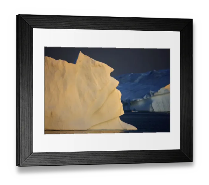 Framed Print : Iceberg at dusk, Greenland, August 2009 WWE BOOK