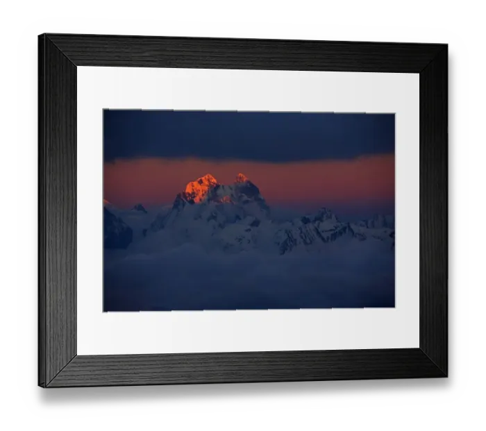 Framed Print : Mount Ushba (4, 710m) at sunset, just on the Georgian side of the border, seen from Elbrus Framed Print : Mount Ushba (4, 710m) at sunset, just on the Georgian side of the border, seen from Elbrus