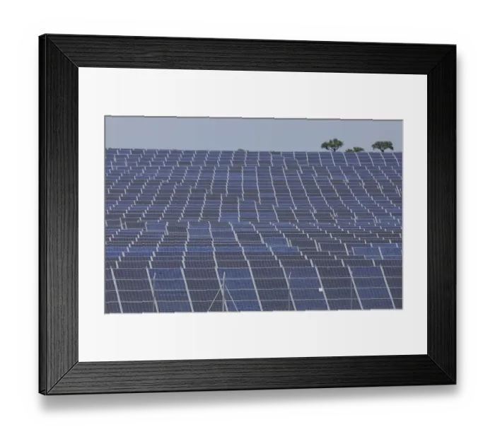 Framed Print : Mass of solar panels, La Serena, Extremadura, Spain, April 2009 Framed Print : Mass of solar panels, La Serena, Extremadura, Spain, April 2009