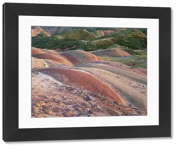 Colourful rolling hills along the border region to Azerbaijan, David Gareji Nature Reserve