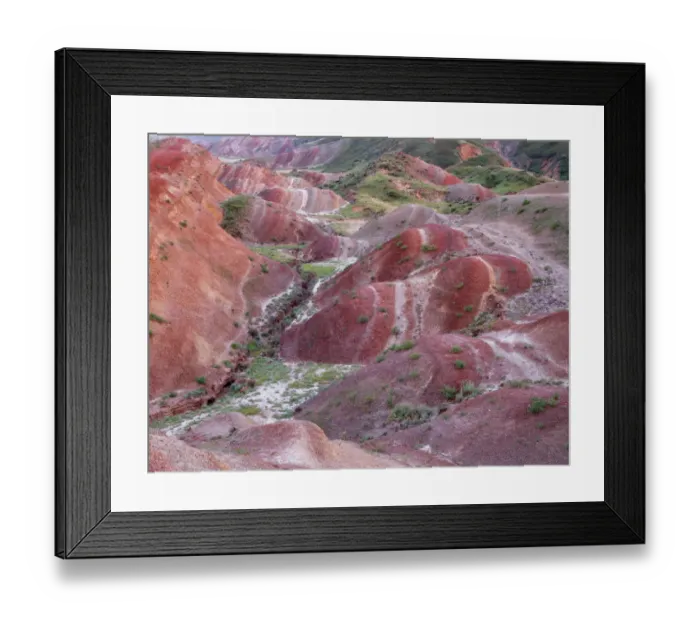 Framed Print : Colourful rolling hills along the border region to Azerbaijan, David Gareji Nature Reserve Framed Print : Colourful rolling hills along the border region to Azerbaijan, David Gareji Nature Reserve
