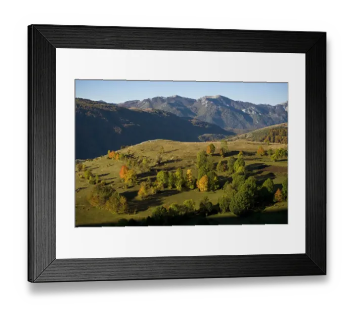 Framed Print : Komarnica Canyon landscape, Durmitor NP, Montenegro, October 2008 Framed Print : Komarnica Canyon landscape, Durmitor NP, Montenegro, October 2008