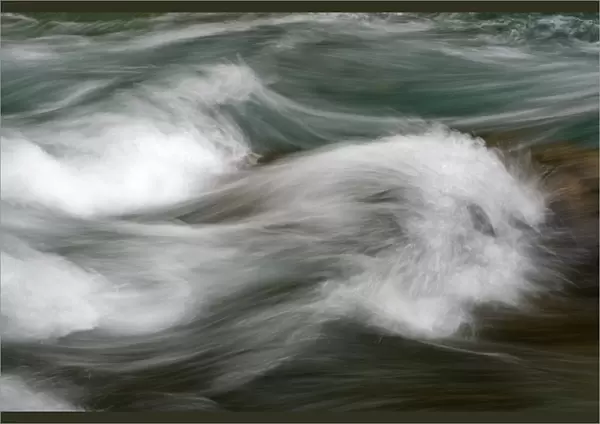 Water flowing down the Bjelovac Cascade, River Tara, Durmitor NP, Montenegro, October