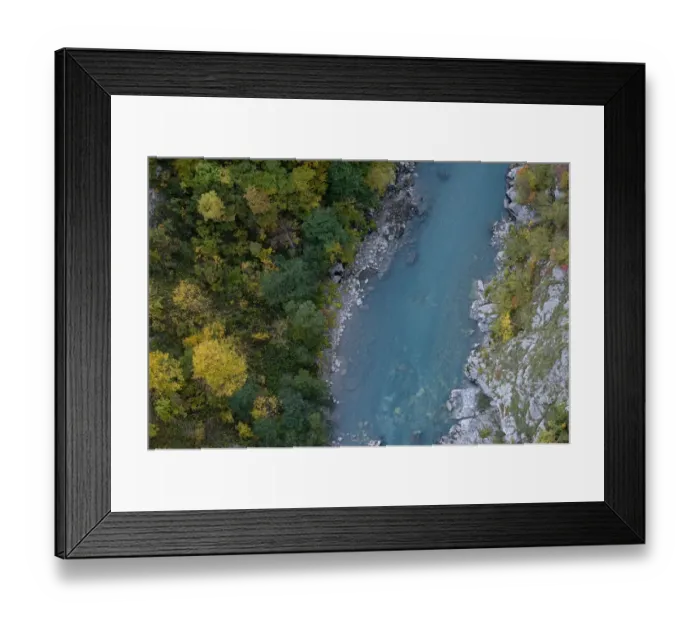 Framed Print : Tara River viewed from bridge, Tara Canyon, Durmitor NP, Montenegro, October 2008 Framed Print : Tara River viewed from bridge, Tara Canyon, Durmitor NP, Montenegro, October 2008
