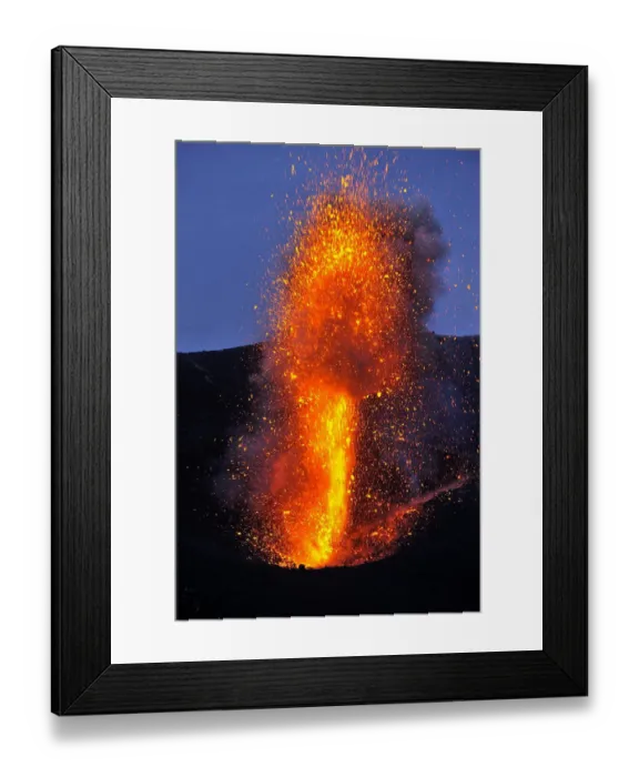 Framed Print : Eruption on Stromboli Volcano, Aeolian Islands, Italy, May 2009 Framed Print : Eruption on Stromboli Volcano, Aeolian Islands, Italy, May 2009
