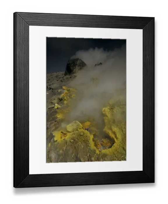 Framed Print : Sulphuric gases coming out of a fumarole (solfatara) Vulcano, Aeolian Islands, Italy Framed Print : Sulphuric gases coming out of a fumarole (solfatara) Vulcano, Aeolian Islands, Italy