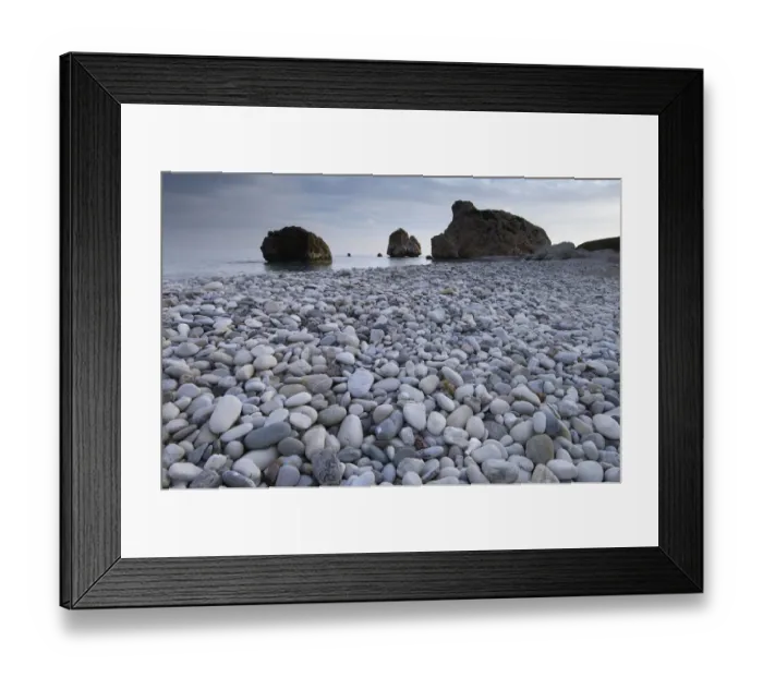 Framed Print : Petra tou Romiou (Aphrodites Rock) Pissouri Bay pebble beach, near Paphos, Cyprus Framed Print : Petra tou Romiou (Aphrodites Rock) Pissouri Bay pebble beach, near Paphos, Cyprus