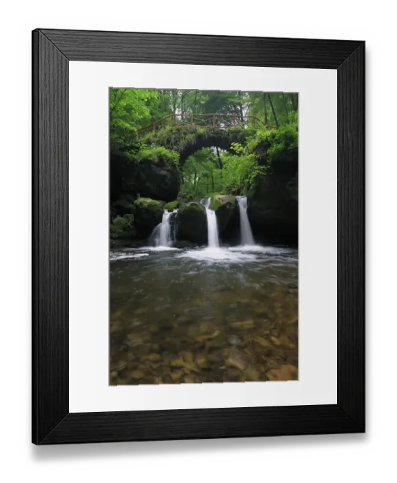 Framed Print : Schiessentmpel waterfall, Consdorf, Mullerthal, Luxembourg, May 2009 Framed Print : Schiessentmpel waterfall, Consdorf, Mullerthal, Luxembourg, May 2009