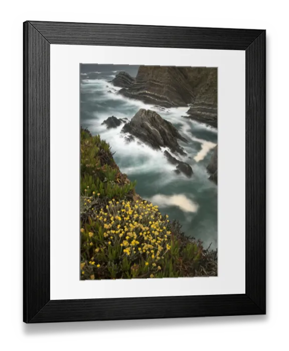 Framed Print : View from cliffs, Cabo Sardo (Cape) Alentejo, Natural Park of South West Alentejano Framed Print : View from cliffs, Cabo Sardo (Cape) Alentejo, Natural Park of South West Alentejano