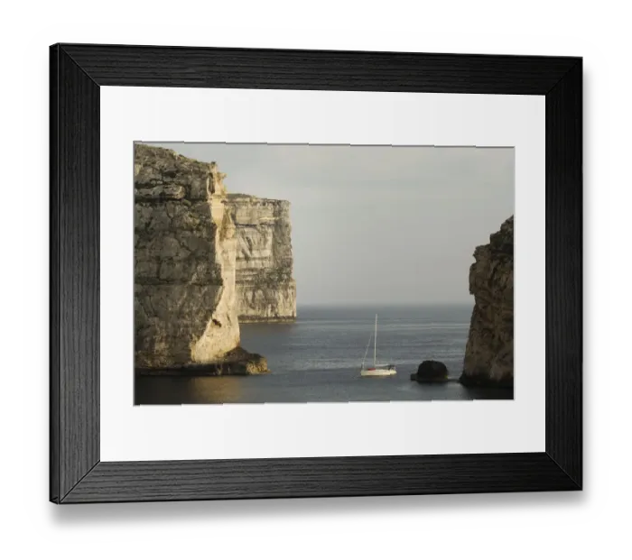 Framed Print : Dwejra coastline, Gozo, Malta, May 2009 Framed Print : Dwejra coastline, Gozo, Malta, May 2009