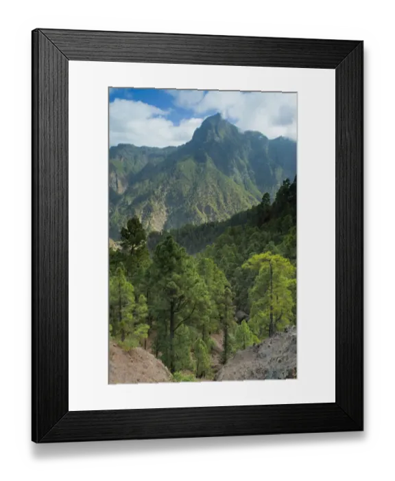 Framed Print : Berjenado peak viewed from the Caldera, Caldera de Taburiente National Park, La Palma Framed Print : Berjenado peak viewed from the Caldera, Caldera de Taburiente National Park, La Palma