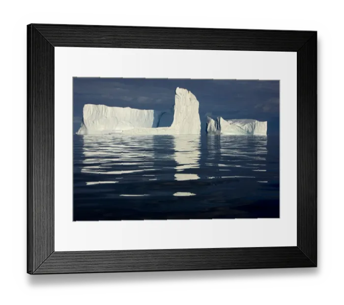 Framed Print : Icebergs, Disko Bay, Greenland, August 2009