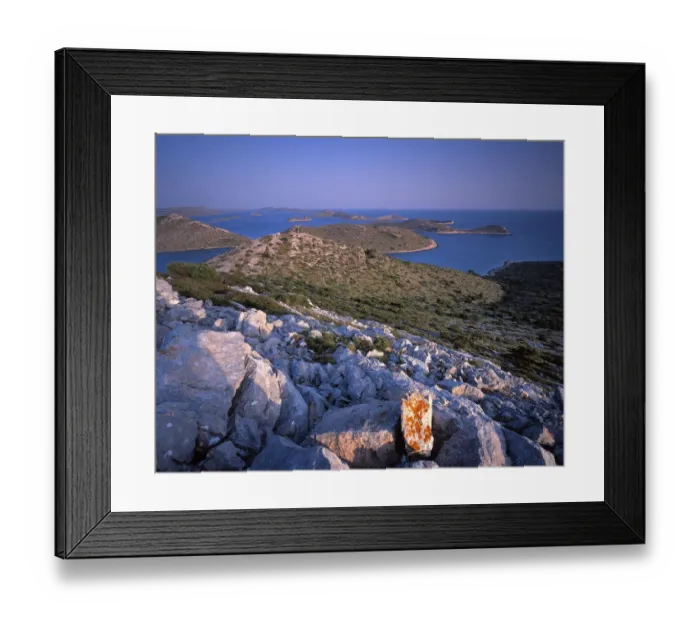 Framed Print : View from Levrnaka Island, Kornati National Park, Croatia, May 2009 Framed Print : View from Levrnaka Island, Kornati National Park, Croatia, May 2009